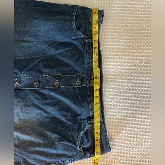 Cato Button-Front Dark Wash Long Denim Skirt - Women size 20W - Picture 5 of 5